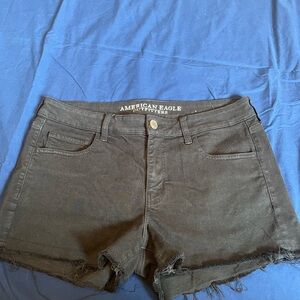 American Eagle Outfitters Black Jean Shorts Mid-Thigh